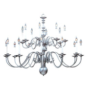 Framburg - 9138 SP - 20 Light Foyer Chandelier - Jamestown - Satin Pewter