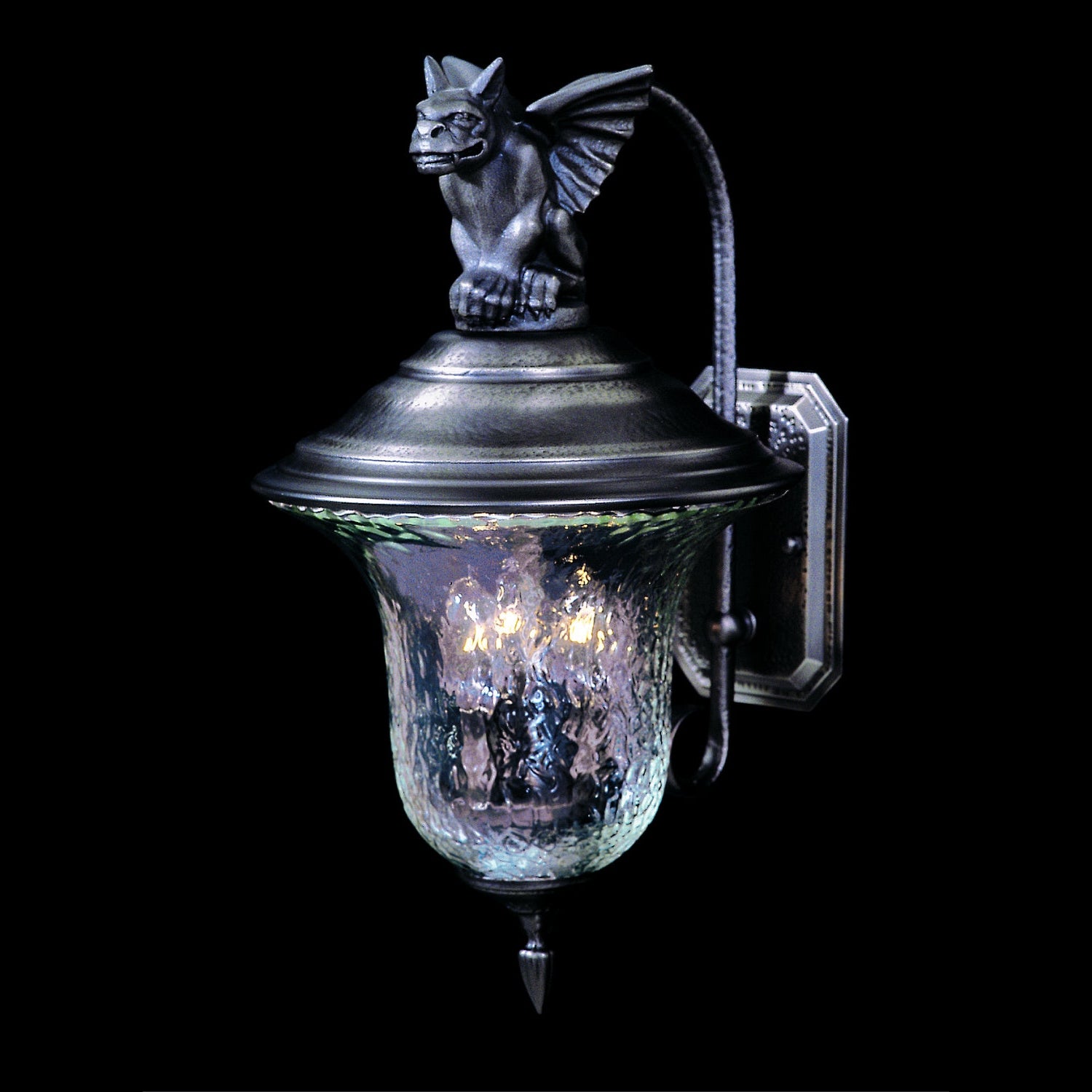 Framburg - 8505 IRON - Three Light Exterior Wall Mount - Carcassonne - Iron