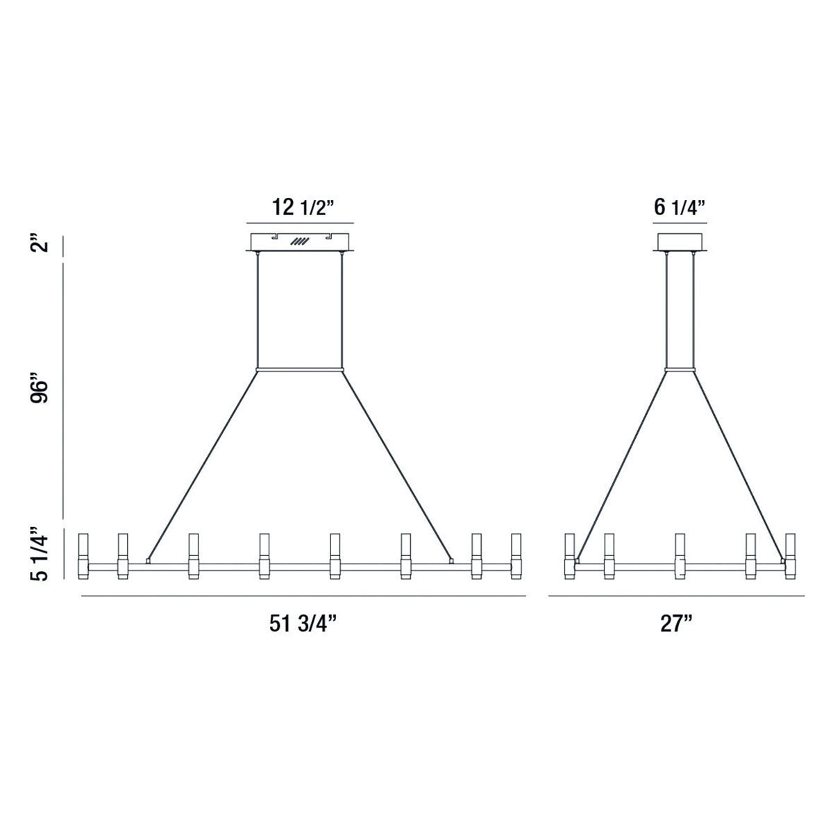 Eurofase - 37048-013 - LED Chandelier - Altamont - Satin Nickel Black