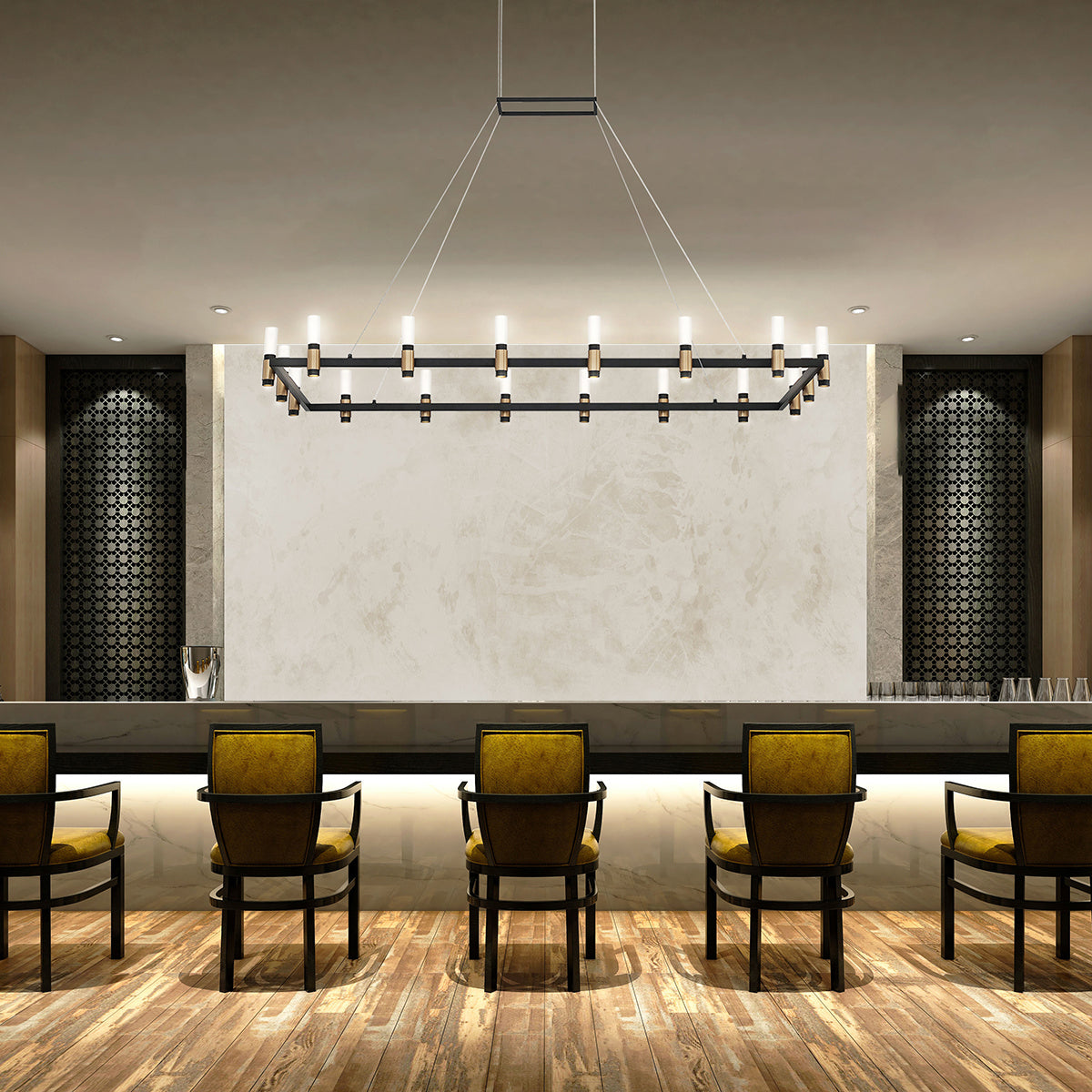 Eurofase - 37048-013 - LED Chandelier - Altamont - Satin Nickel Black