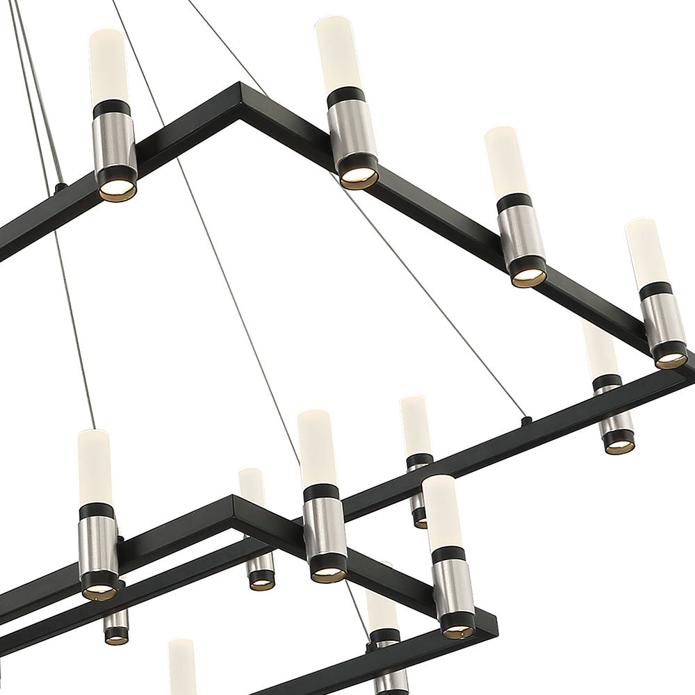 Eurofase - 37049-010 - LED Chandelier - Altamont - Satin Nickel Black