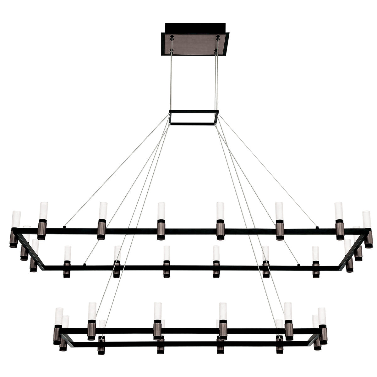 Eurofase - 37049-010 - LED Chandelier - Altamont - Satin Nickel Black