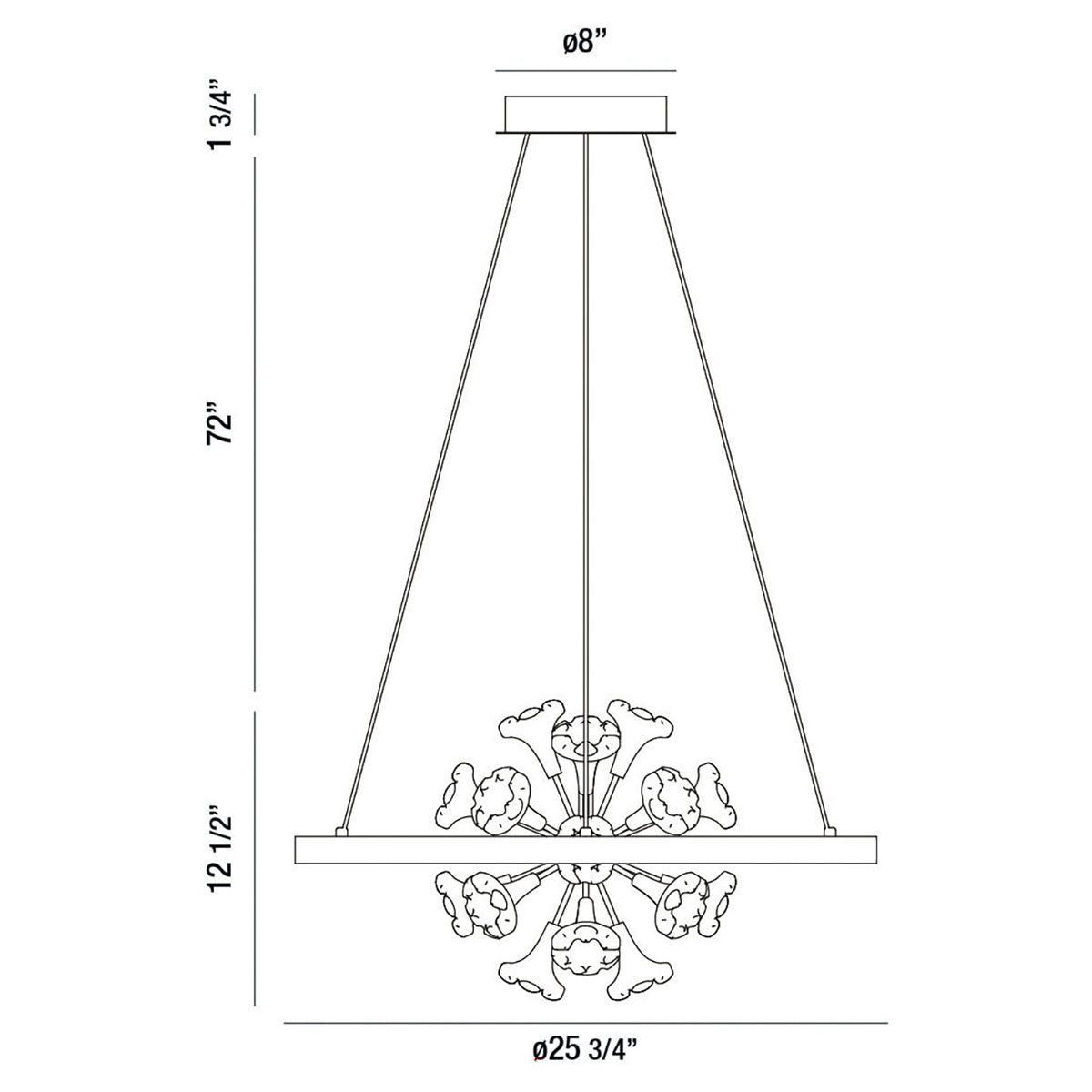 Eurofase - 37342-012 - LED Chandelier - Clayton - Silver