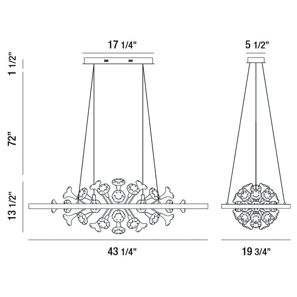 Eurofase - 37344-016 - LED Chandelier - Clayton - Silver