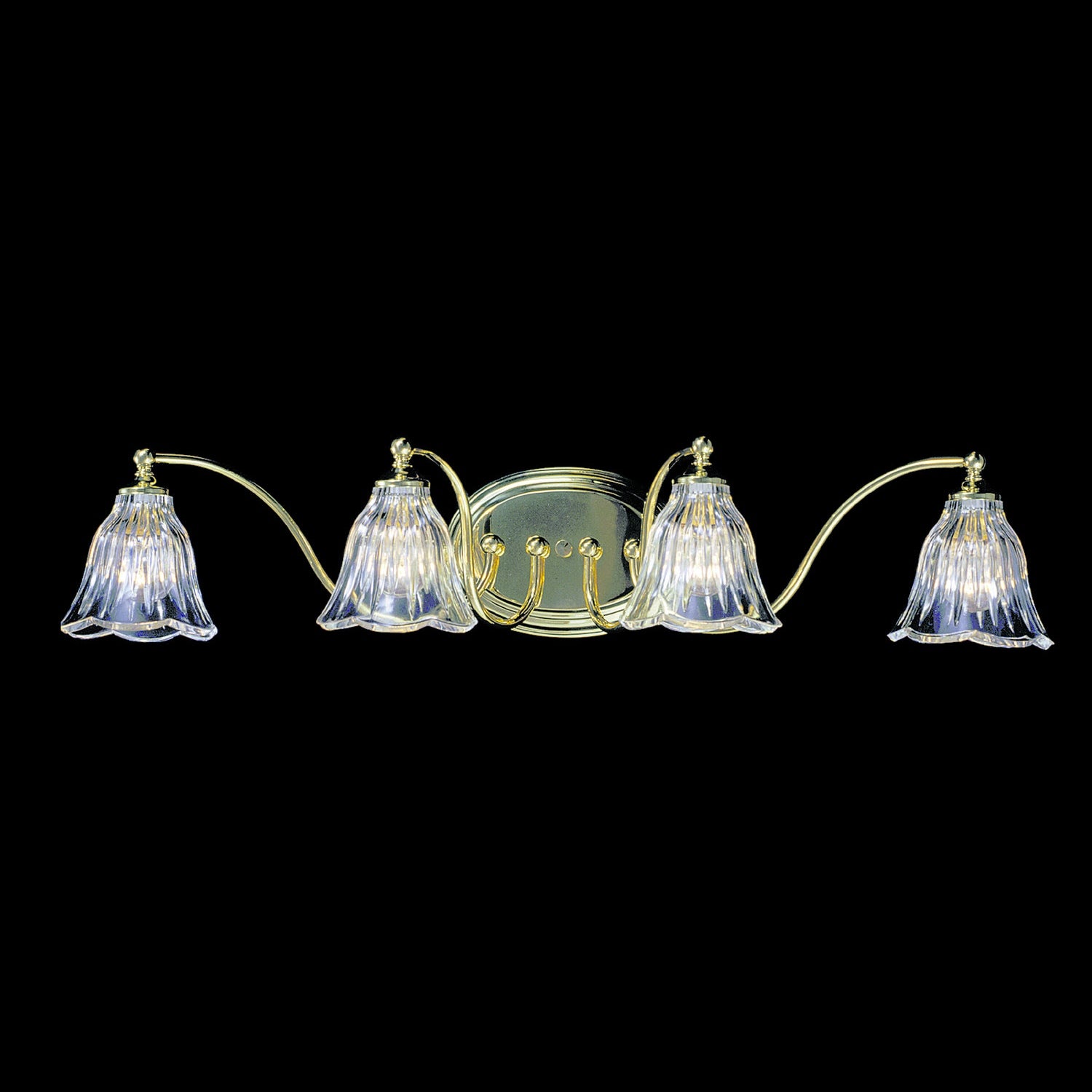 Framburg - 8174 PB - Four Light Wall Sconce - Geneva - Polished Brass