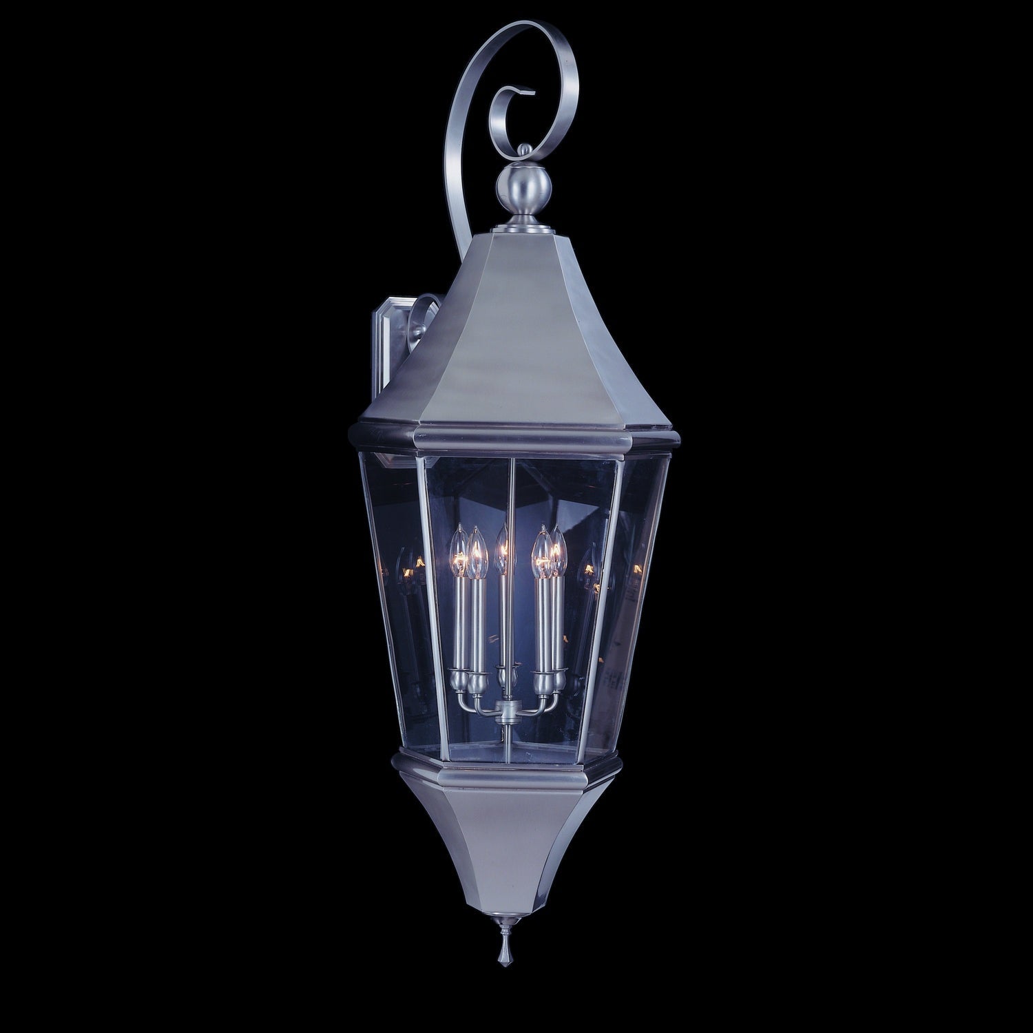 Framburg - 8746 BN - Five Light Exterior Wall Mount - Normandy - Brushed Nickel