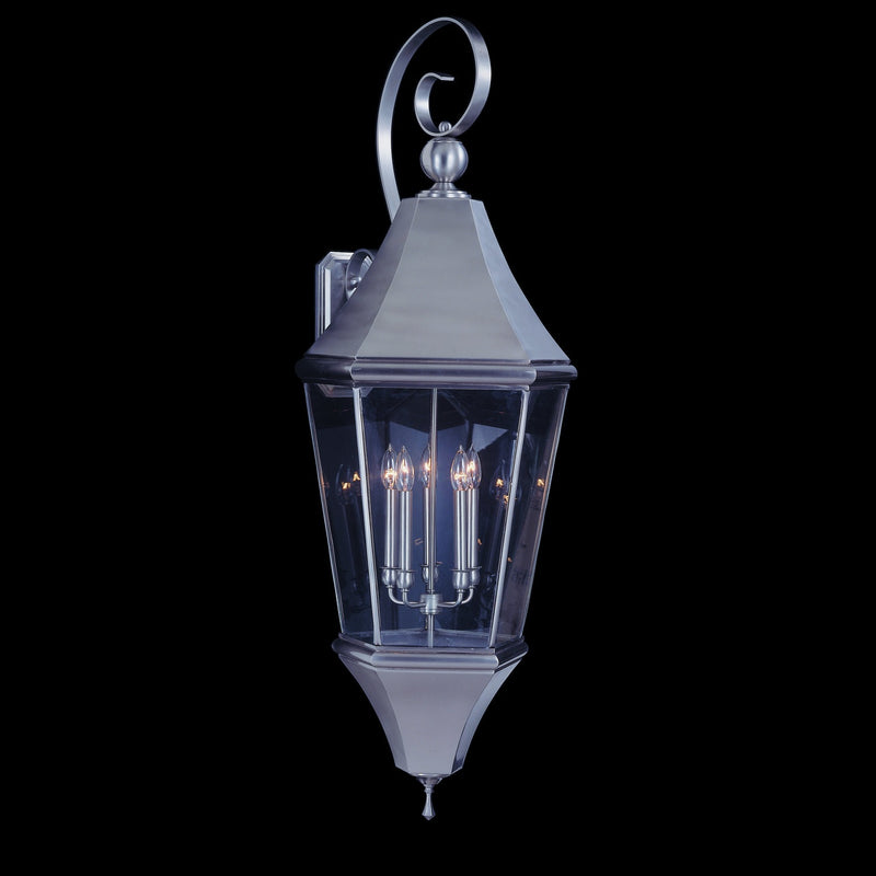 Framburg - 8746 BN - Five Light Exterior Wall Mount - Normandy - Brushed Nickel