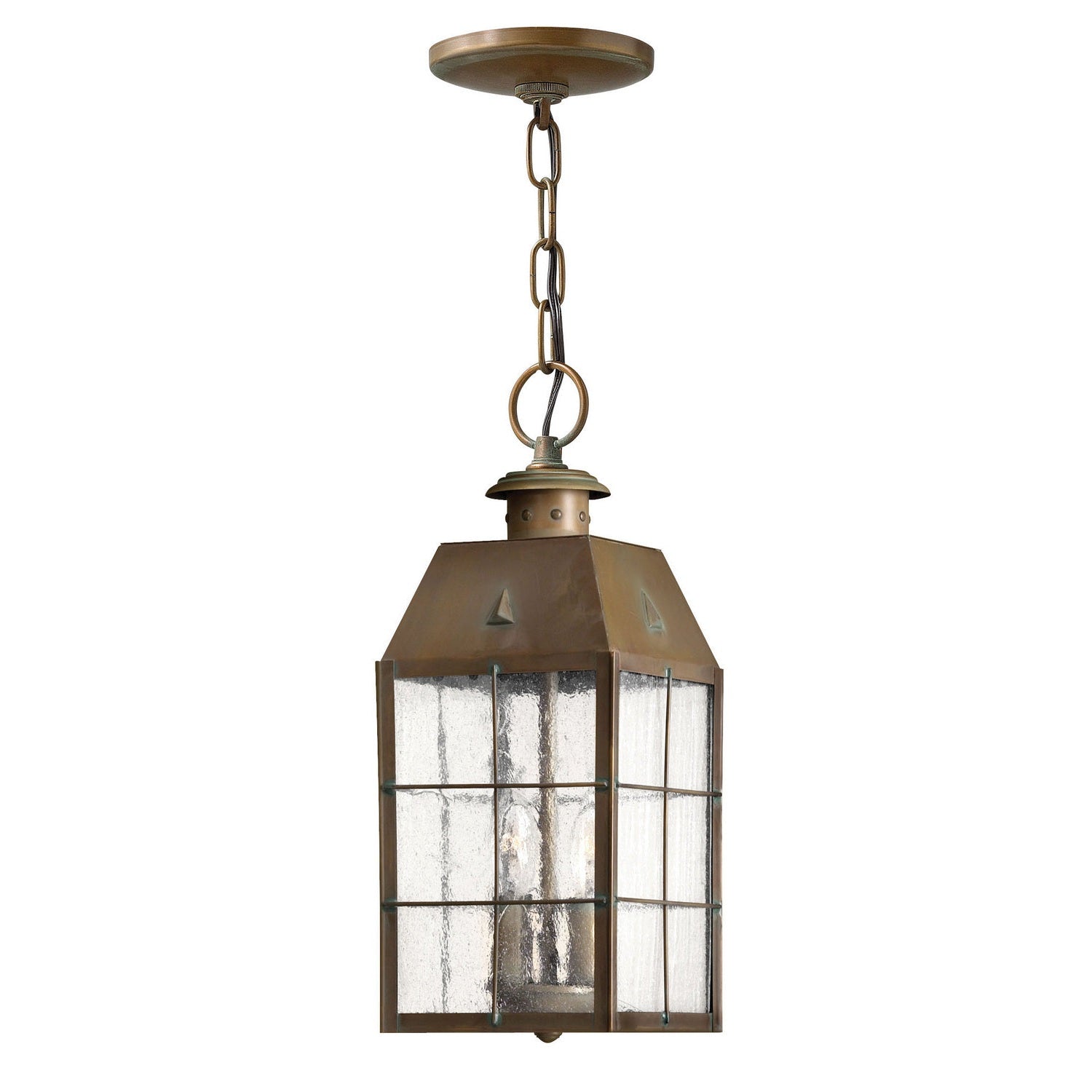 Hinkley - 2372AS - LED Hanging Lantern - Nantucket - Aged Brass