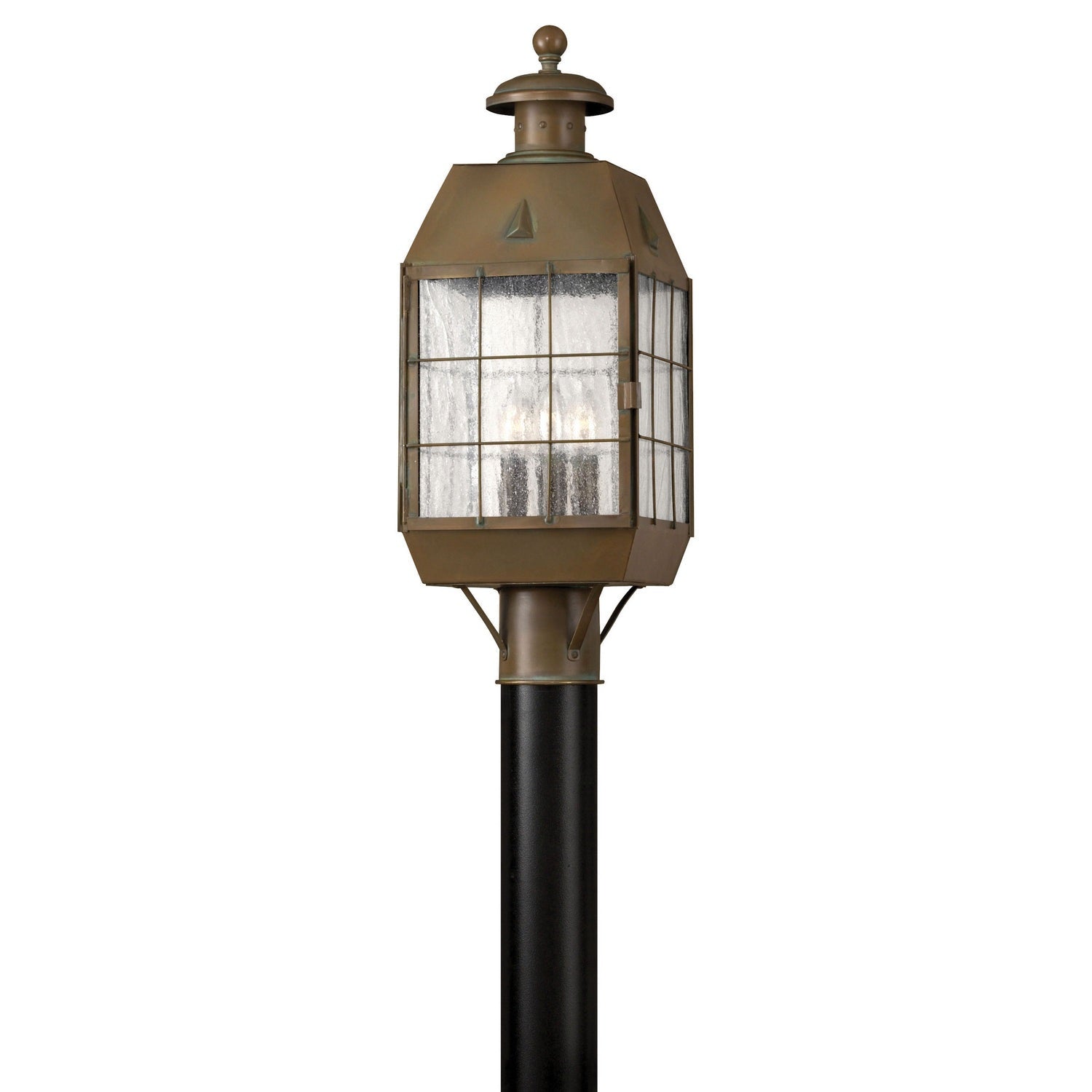Hinkley - 2371AS - LED Post Top/ Pier Mount - Nantucket - Aged Brass