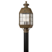 Hinkley - 2371AS - LED Post Top/ Pier Mount - Nantucket - Aged Brass