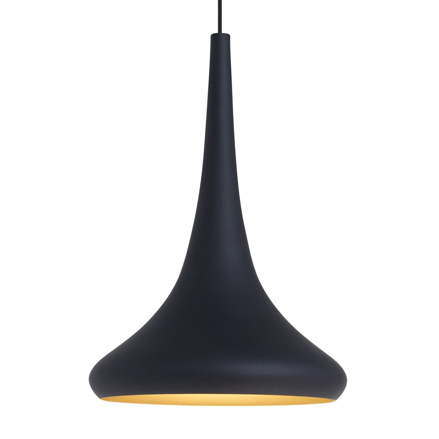 Visual Comfort Modern - 700TDNOEBG - One Light Pendant - Noema - Black/Gold