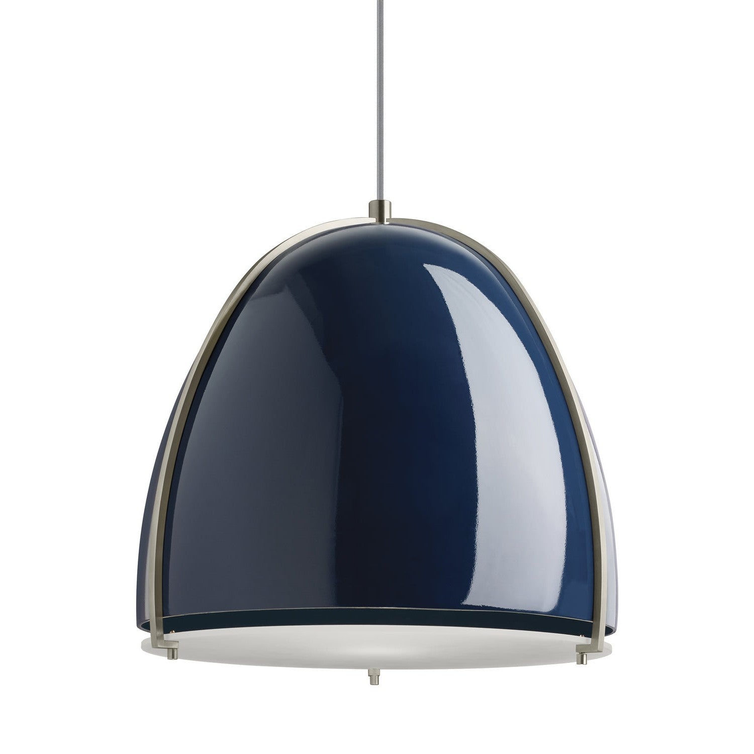 Visual Comfort Modern - 700TDPRVPUS-LED927 - LED Pendant - Paravo - Blue/Satin Nickel