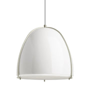 Visual Comfort Modern - 700TDPRVPWW-LED927 - LED Pendant - Paravo - Gloss White/Satin Nickel