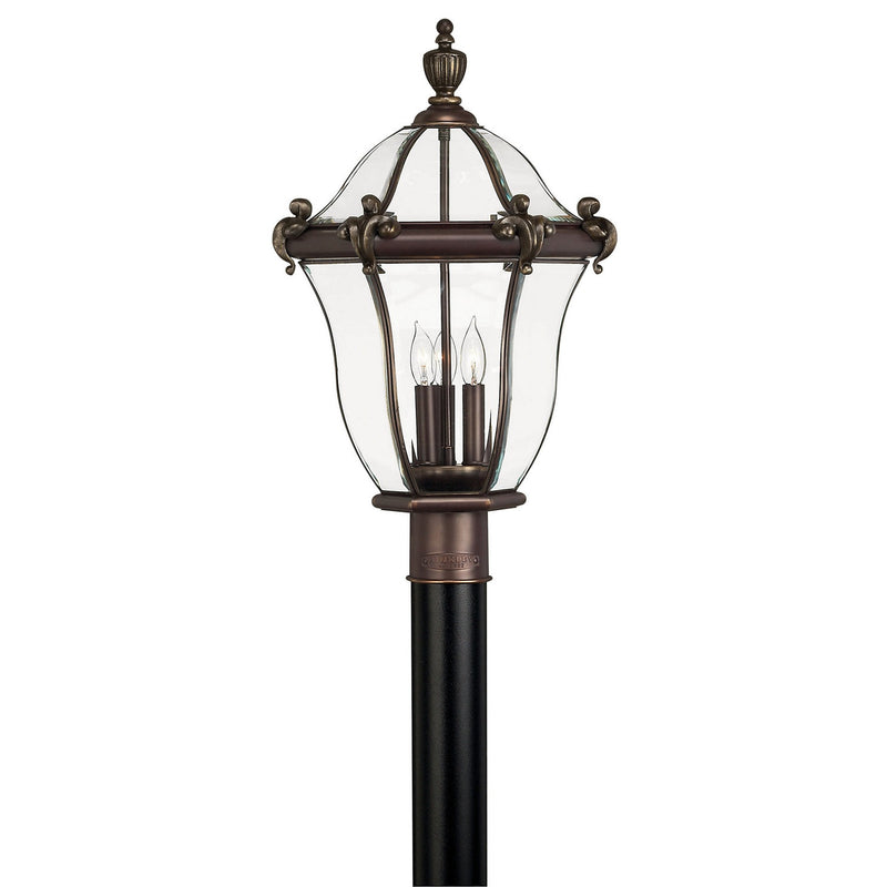 Hinkley - 2441CB - LED Post Top or Pier Mount Lantern - San Clemente - Copper Bronze