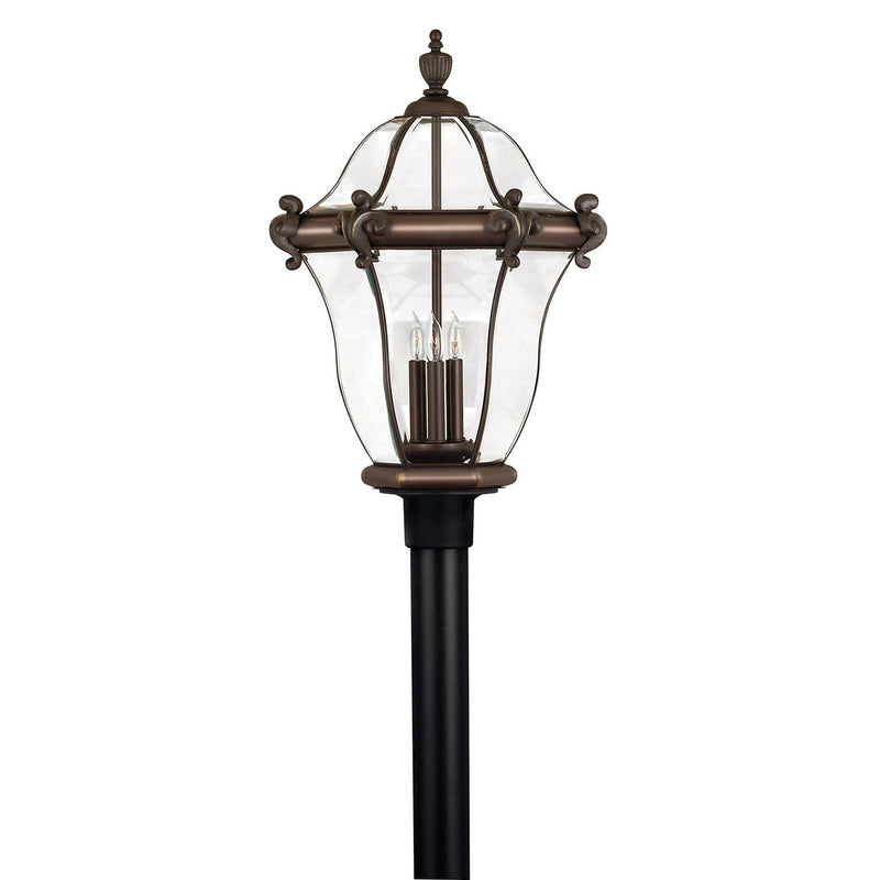 Hinkley - 2447CB - LED Post Top or Pier Mount Lantern - San Clemente - Copper Bronze