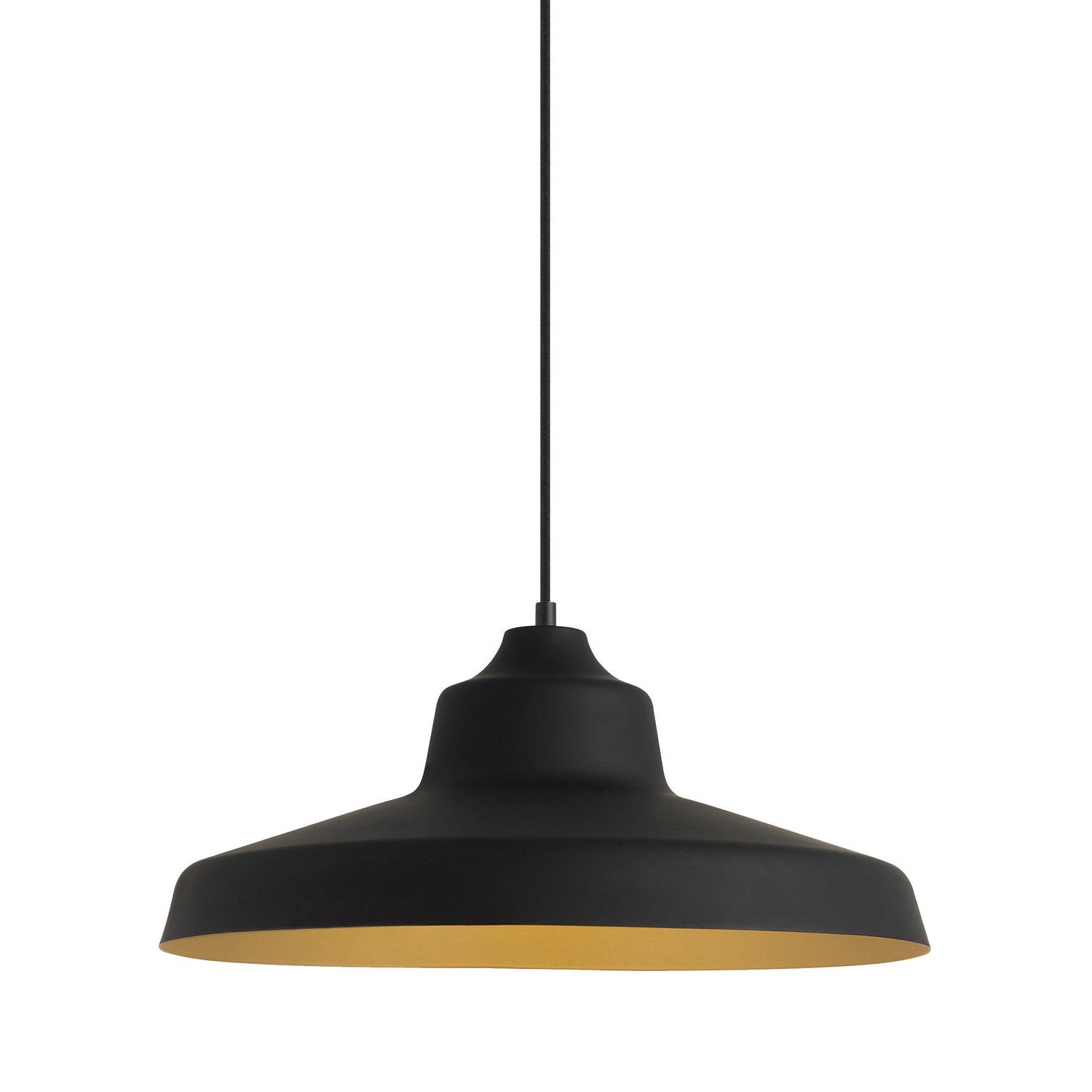 Visual Comfort Modern - 700TDZVOBG - One Light Pendant - Zevo - Black/Gold