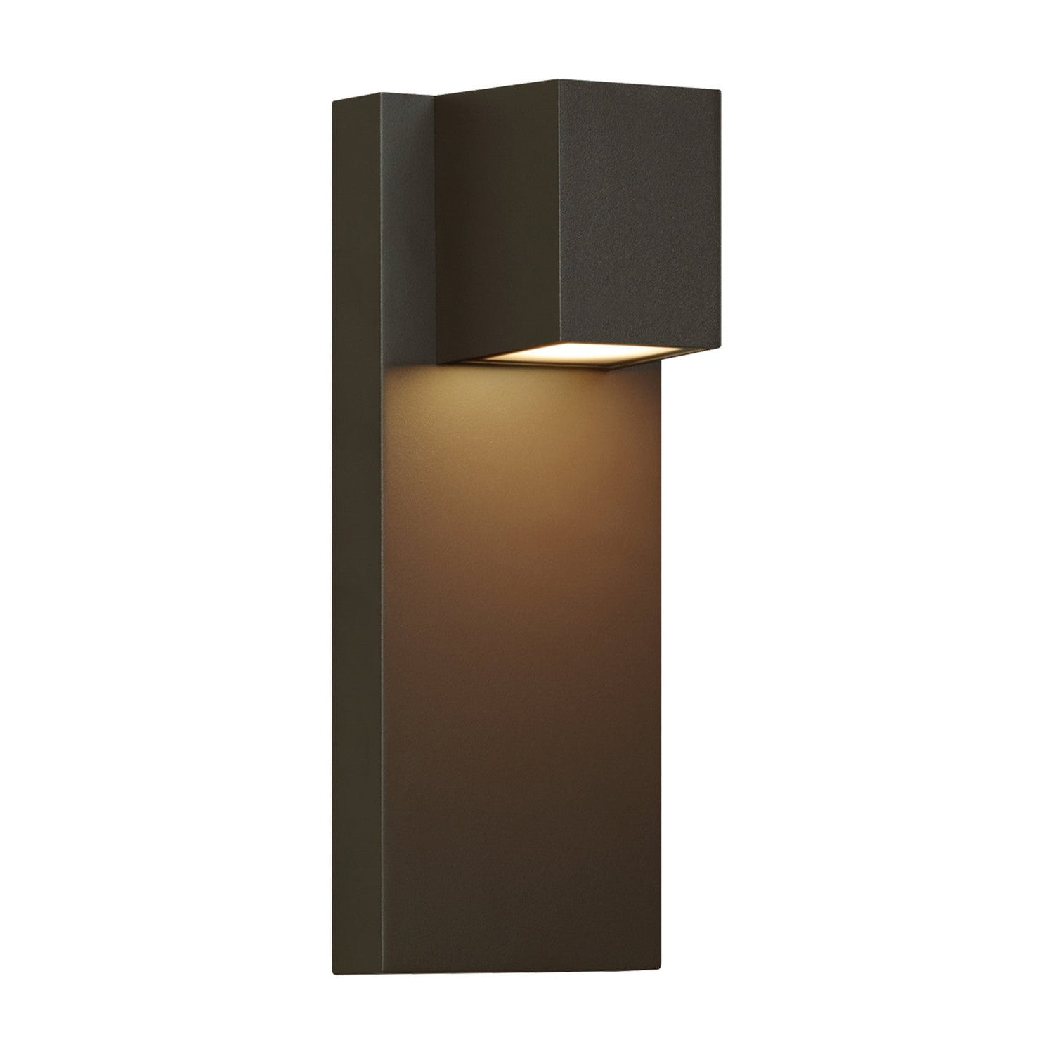 Visual Comfort Modern - 700WSQDRZ-LEDWD - LED Outdoor Wall Lantern - Quadrate - Bronze