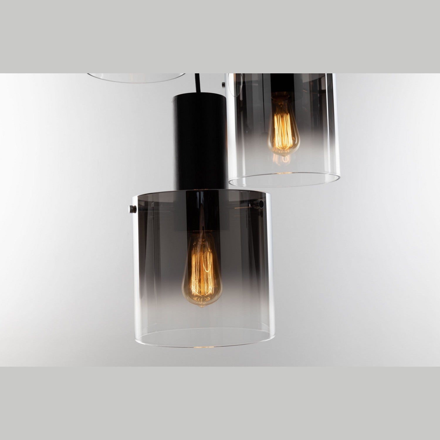 Artcraft - AC11523SM - Three Light Chandelier - Henley - Satin Black & Smoke Glass