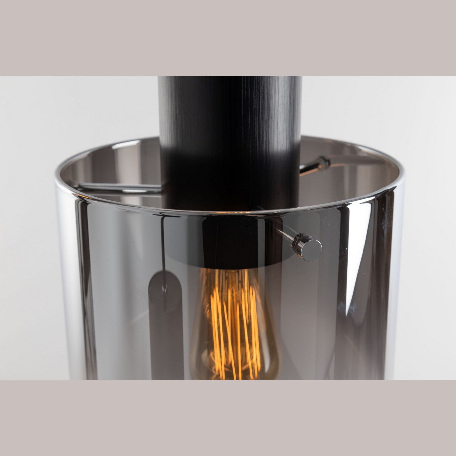 Artcraft - AC11523SM - Three Light Chandelier - Henley - Satin Black & Smoke Glass
