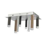 Artcraft - AC7087MU - LED Flush Mount - Galiano - Black, Copper, Satin Aluminum