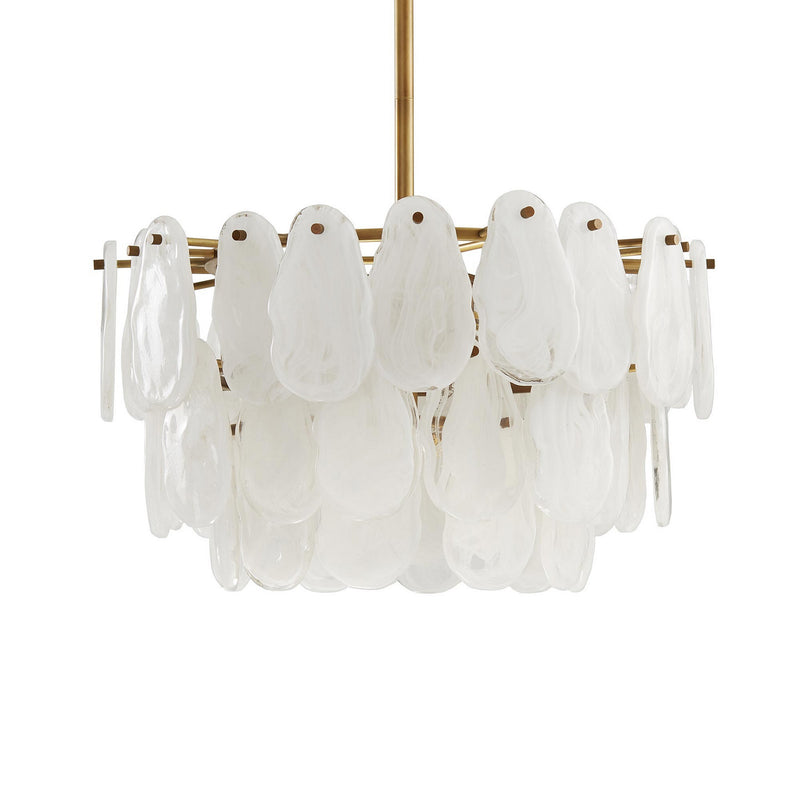 Arteriors - 89454 - Three Light Chandelier - Leon - Antique Brass