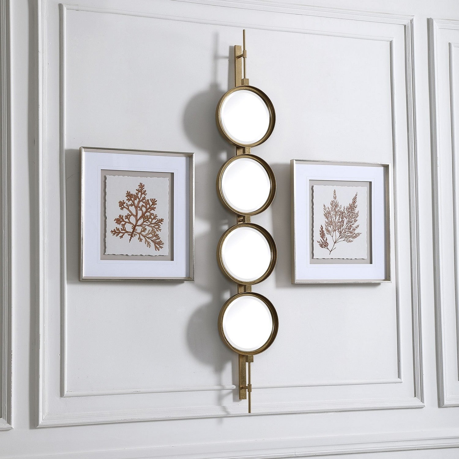 Uttermost - 09666 - Mirror - Button - Gold Leaf