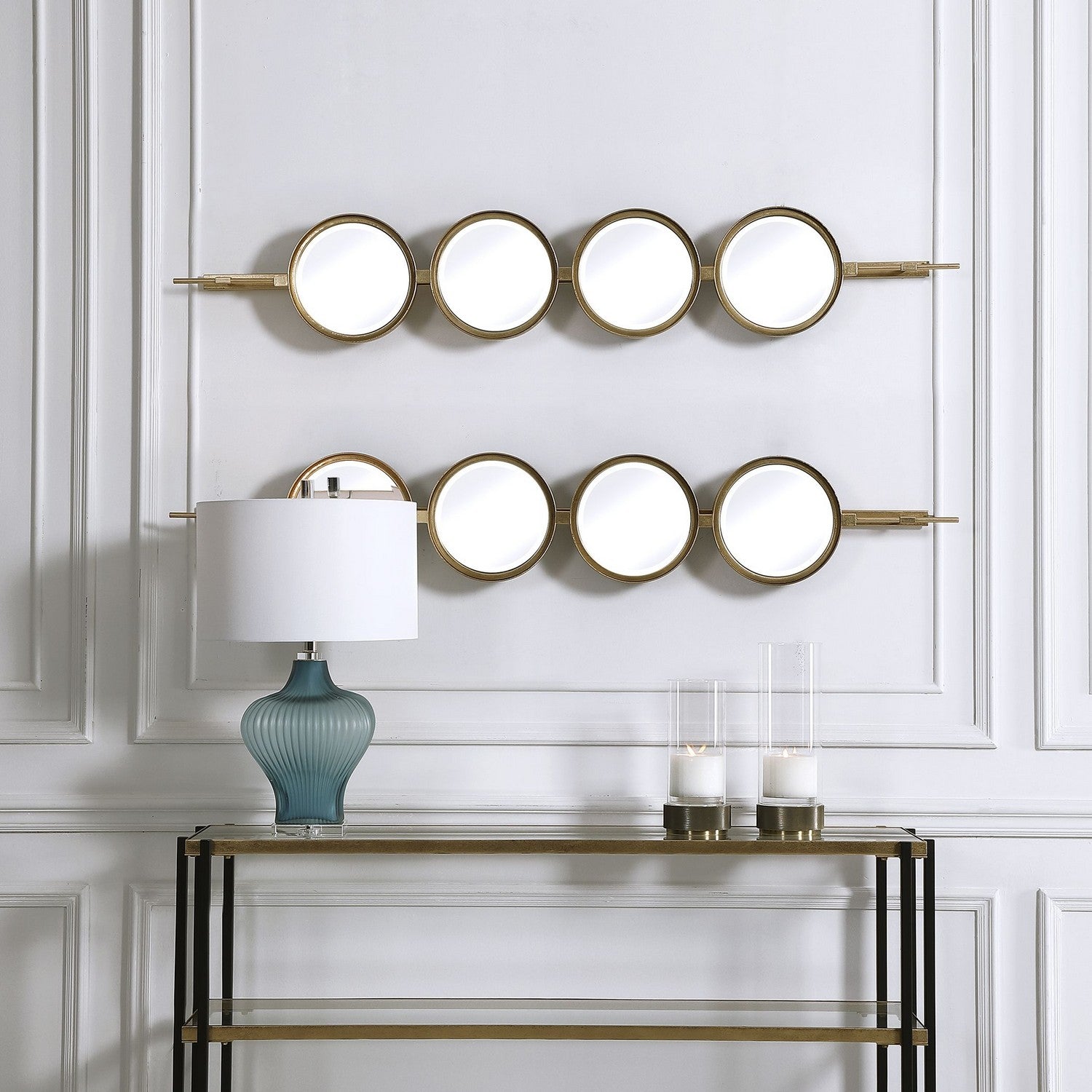 Uttermost - 09666 - Mirror - Button - Gold Leaf