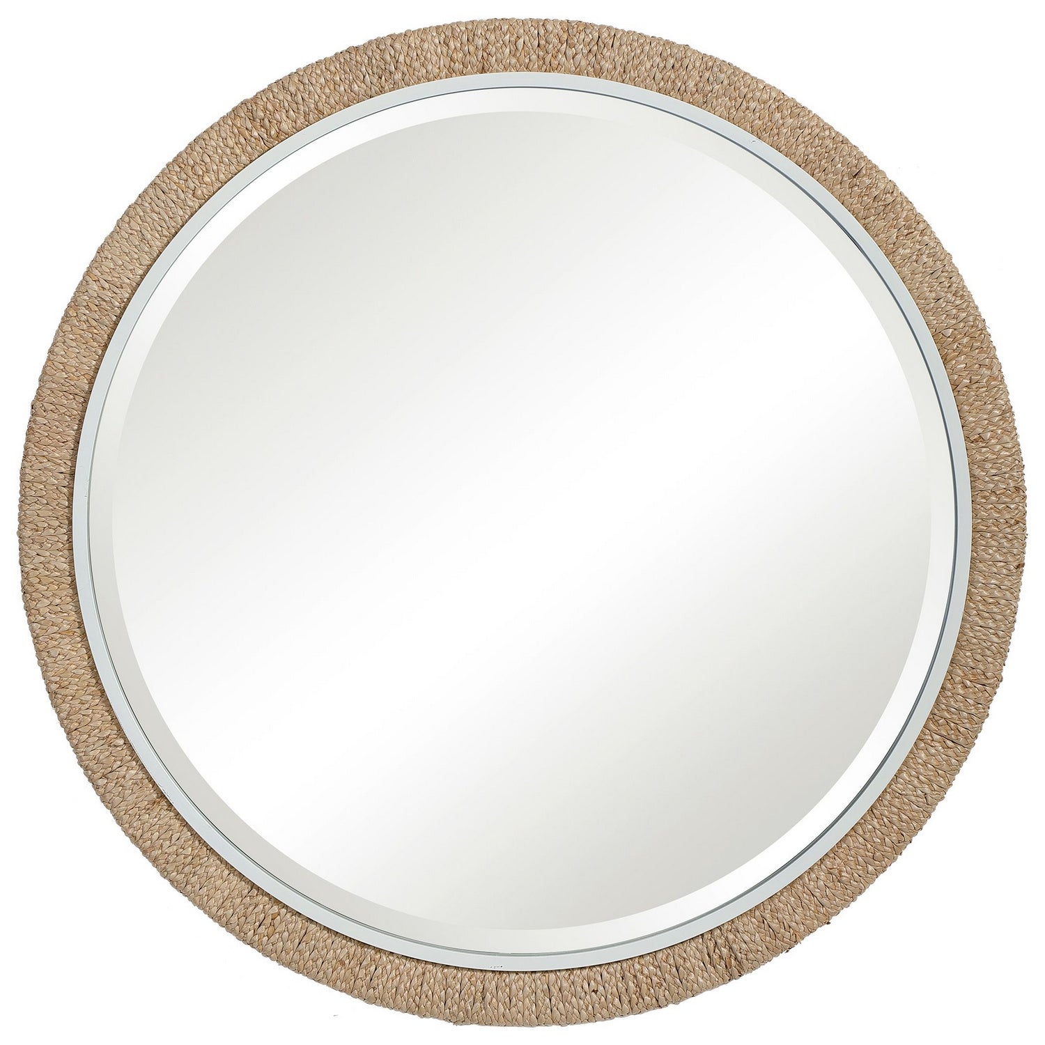 Uttermost - 09668 - Mirror - Carbet - Banana Leaf And Matte White