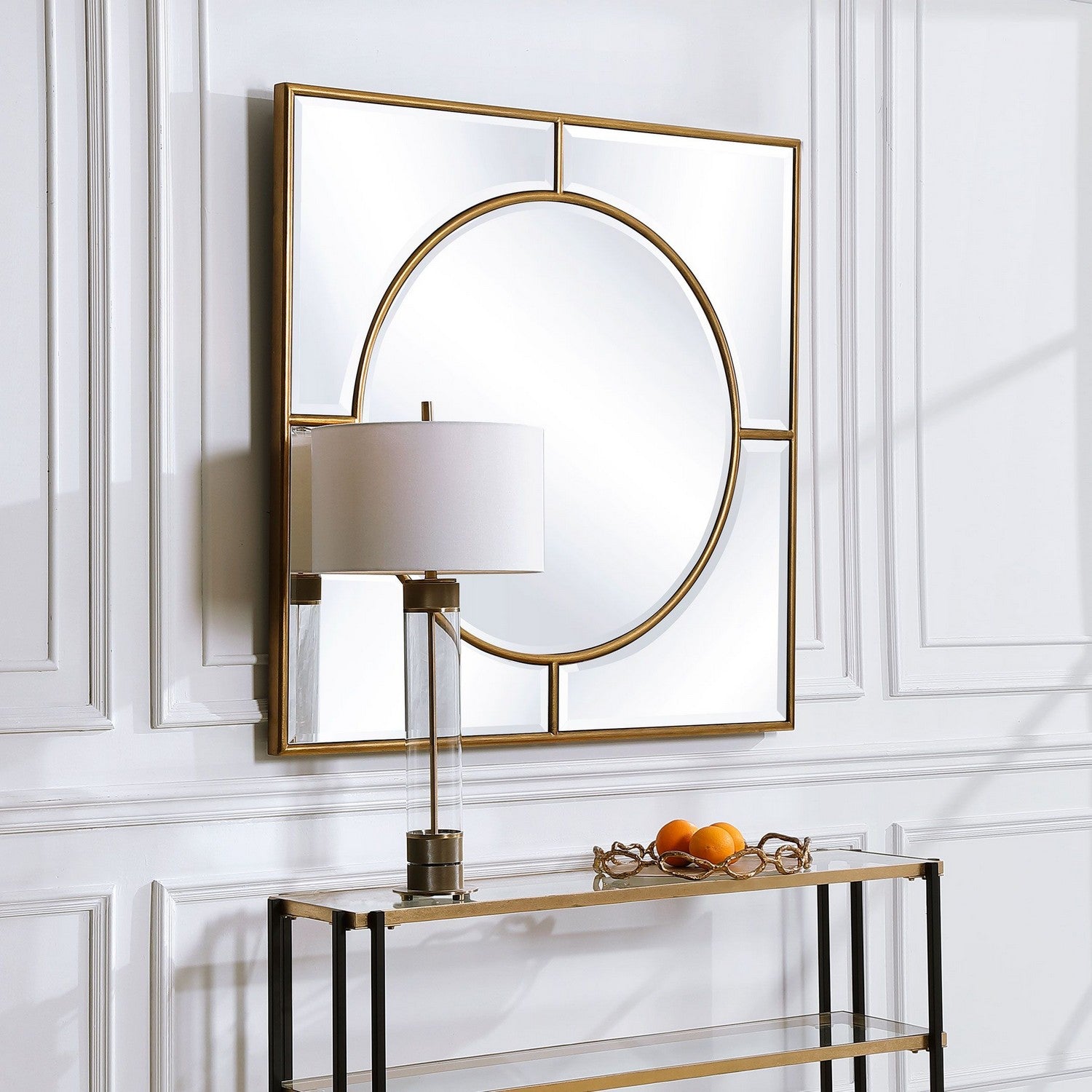 Uttermost - 09673 - Mirror - Stanford - Brushed Gold