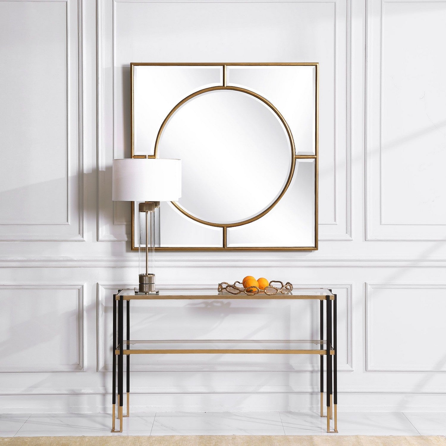 Uttermost - 09673 - Mirror - Stanford - Brushed Gold