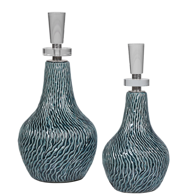 Uttermost - 17842 - Bottles, S/2 - Almera - Polished Nickel