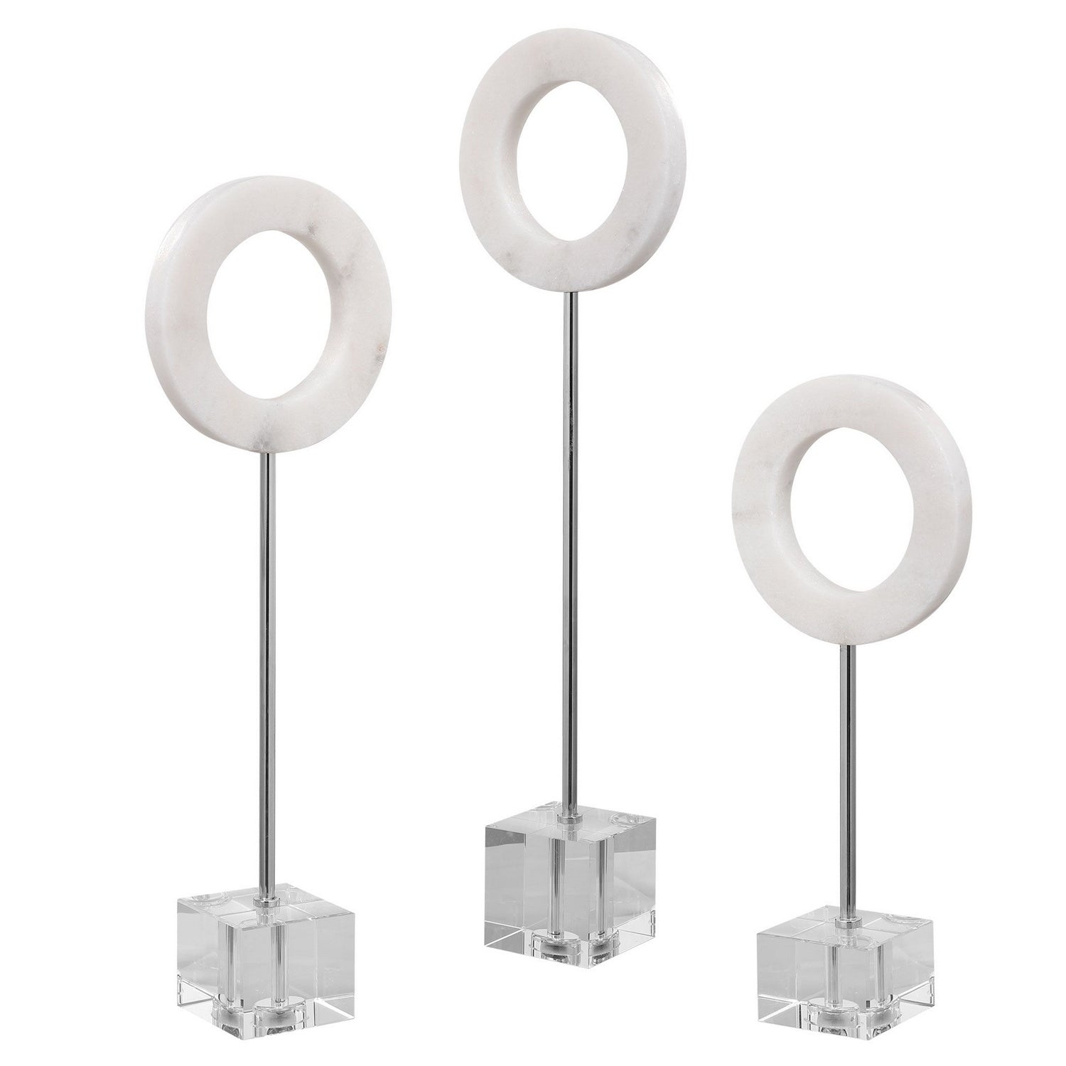 Uttermost - 17871 - Rings, S/3 - Coin Toss - Polished Chrome