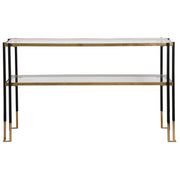 Uttermost - 24978 - Console Table - Kentmore - Matte Black And Brushed Gold