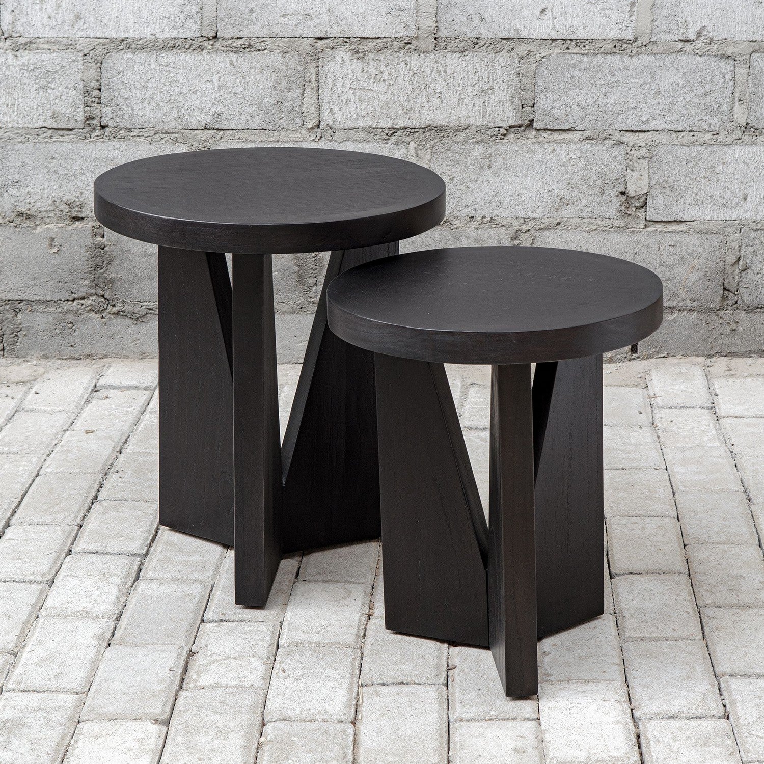Uttermost - 25467 - Nesting Tables, S/2 - Nadette - Dark Espresso