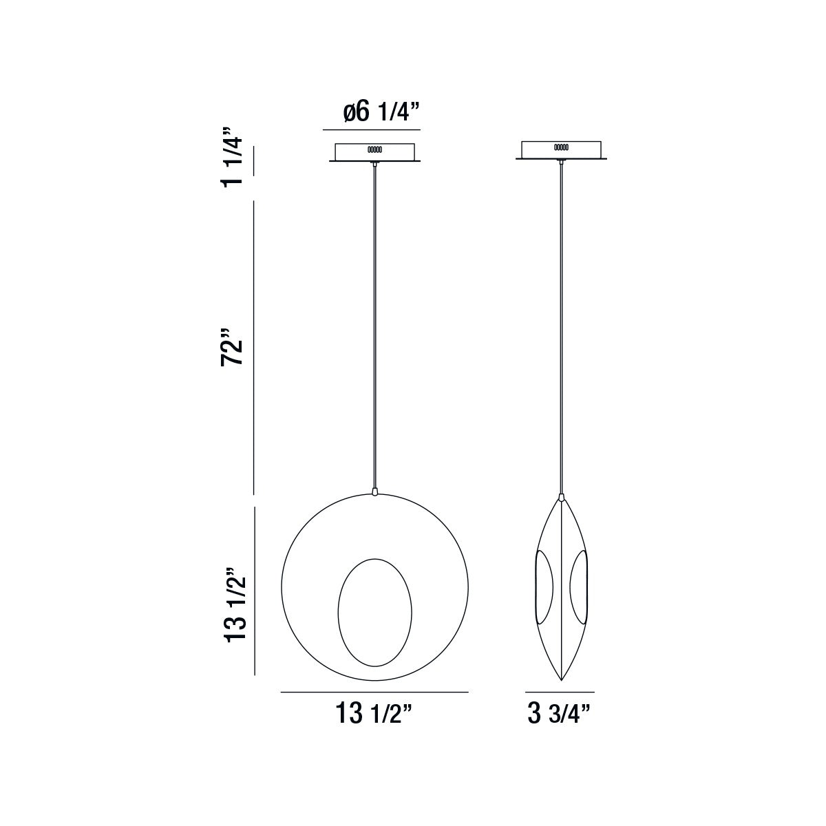 Eurofase - 35909-019 - LED Pendant - Arlington - Chrome Black