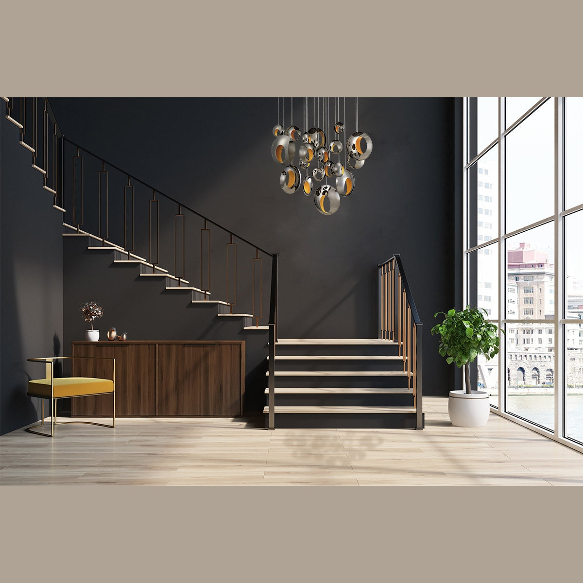 Eurofase - 35911-012 - LED Chandelier - Arlington - Chrome Black