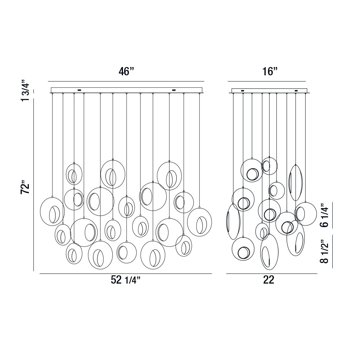 Eurofase - 35912-019 - LED Chandelier - Arlington - Chrome Black