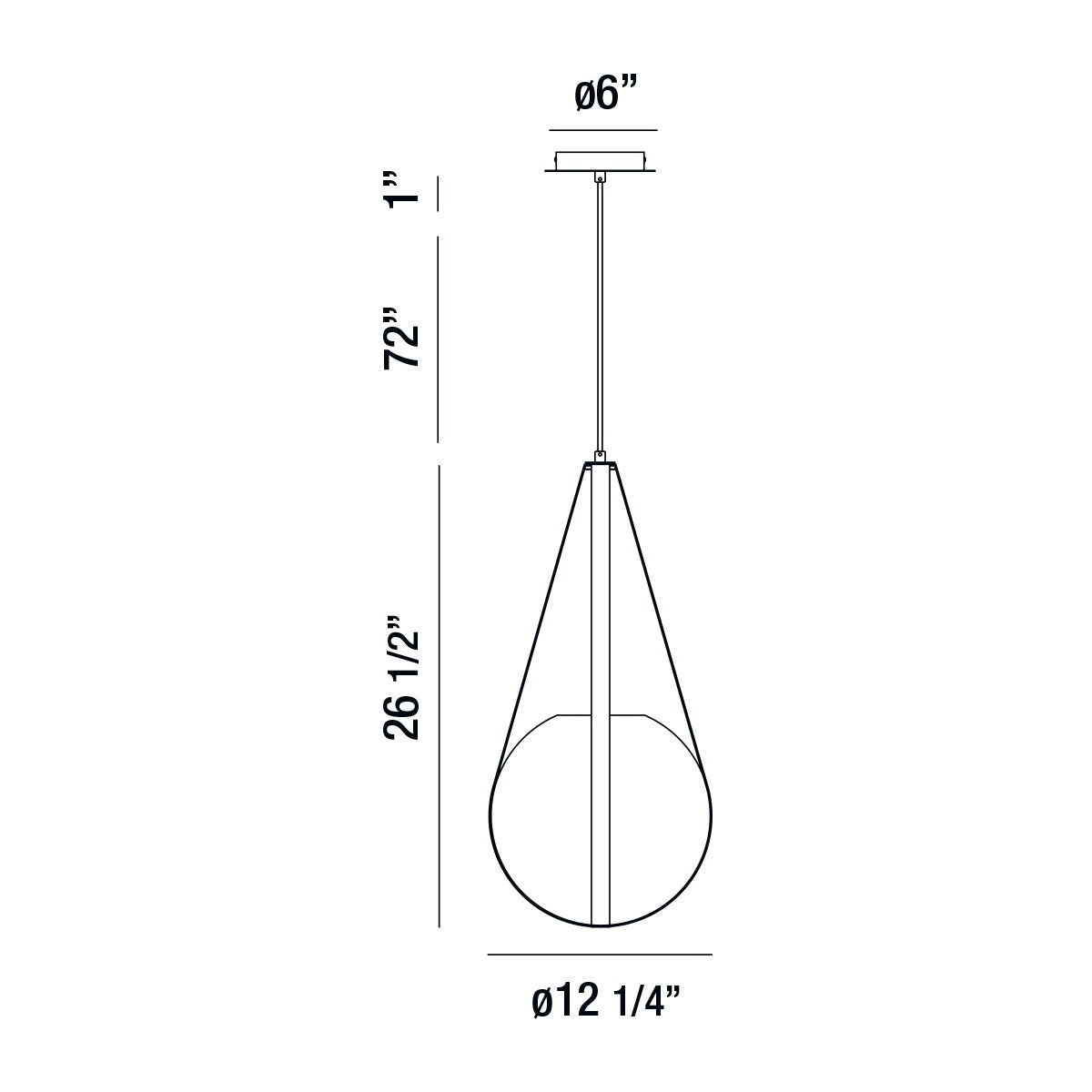 Eurofase - 35990-017 - One Light Pendant - Rosemount - Chrome-Wh