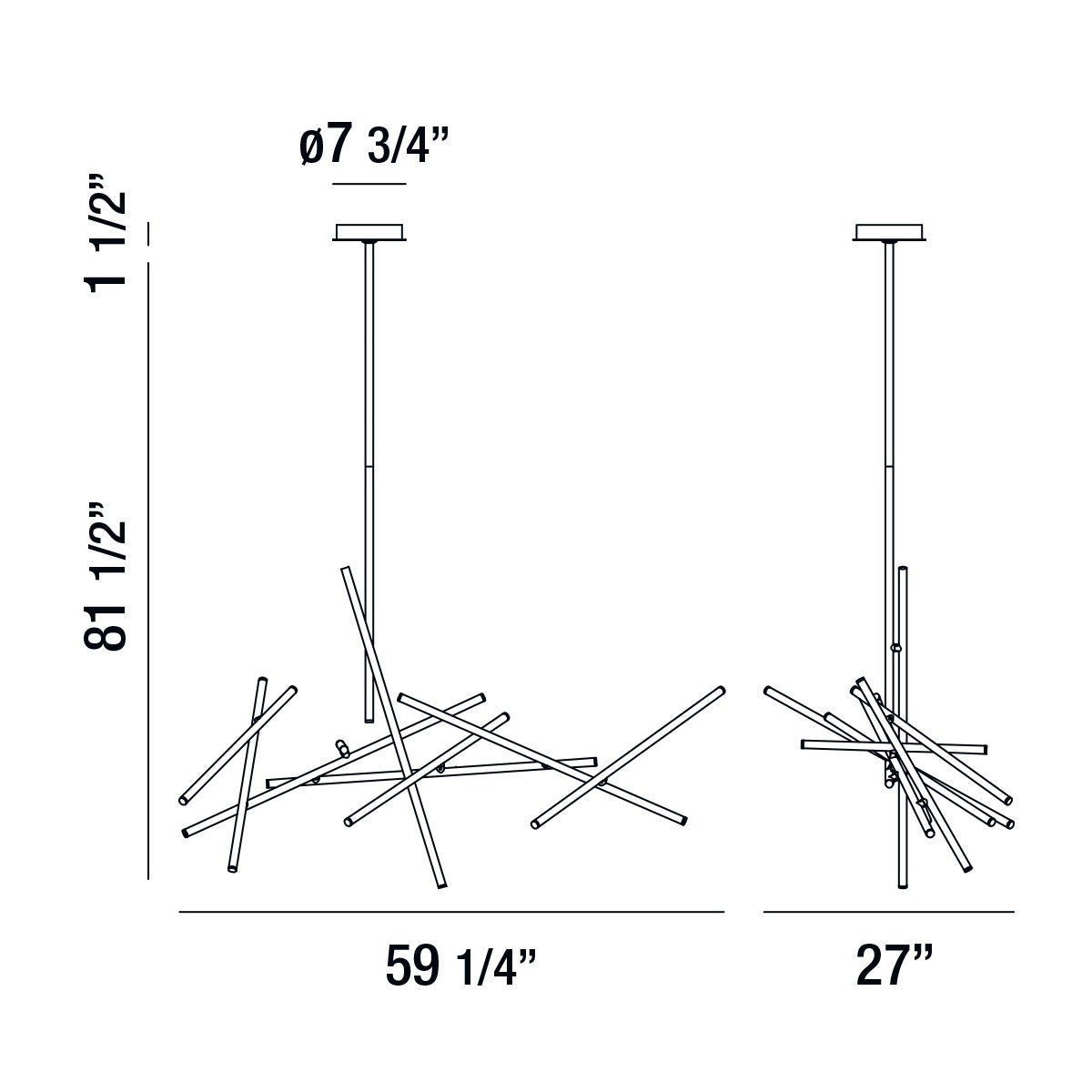 Eurofase - 36251-032 - LED Chandelier - Crossroads - Brass