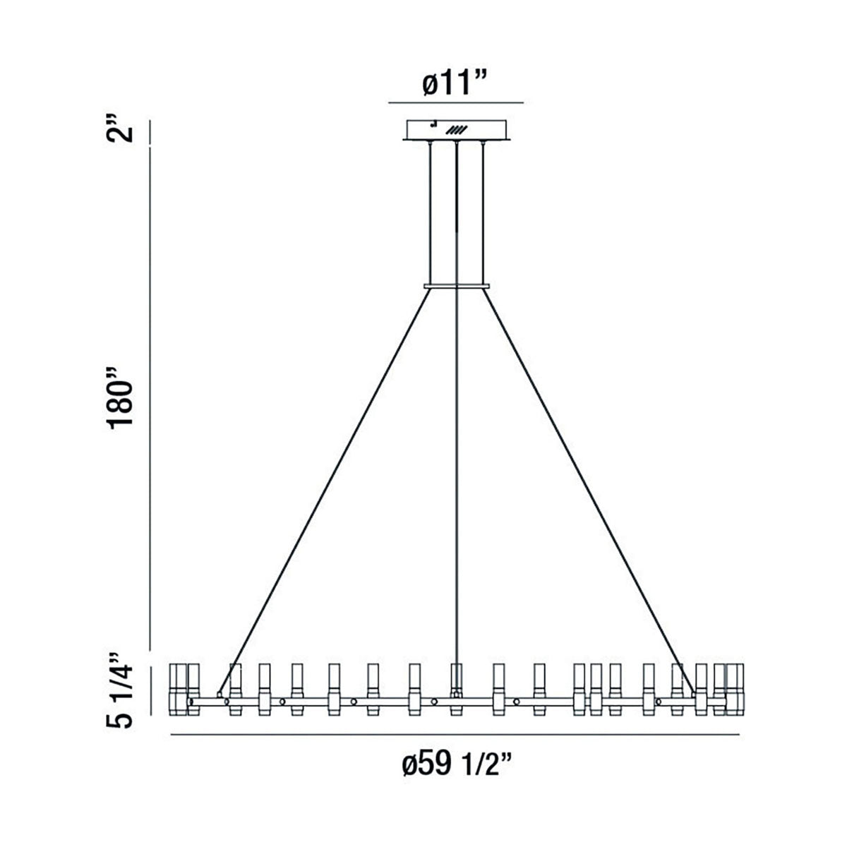 Eurofase - 37045-012 - LED Chandelier - Albany - Brass-Black