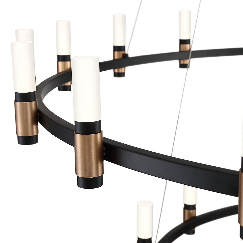 Eurofase - 37046-019 - LED Chandelier - Albany - Brass-Black