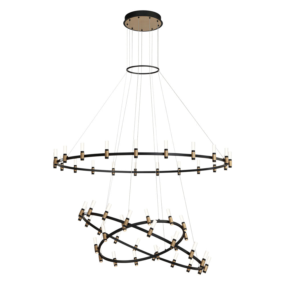 Eurofase - 37046-019 - LED Chandelier - Albany - Brass-Black