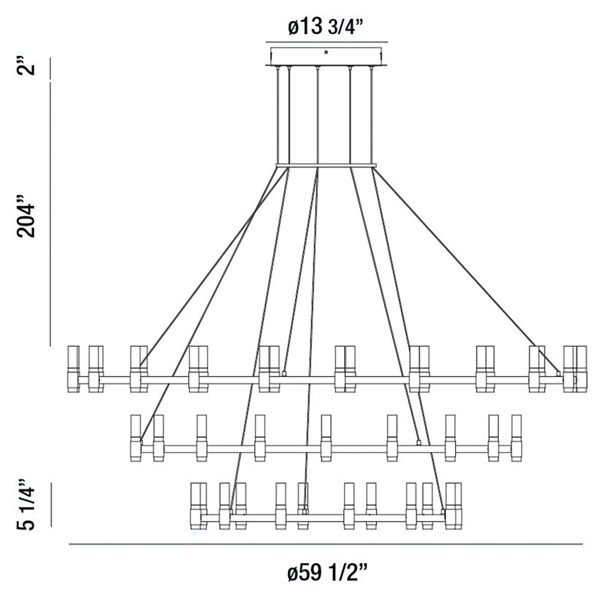 Eurofase - 37046-019 - LED Chandelier - Albany - Brass-Black