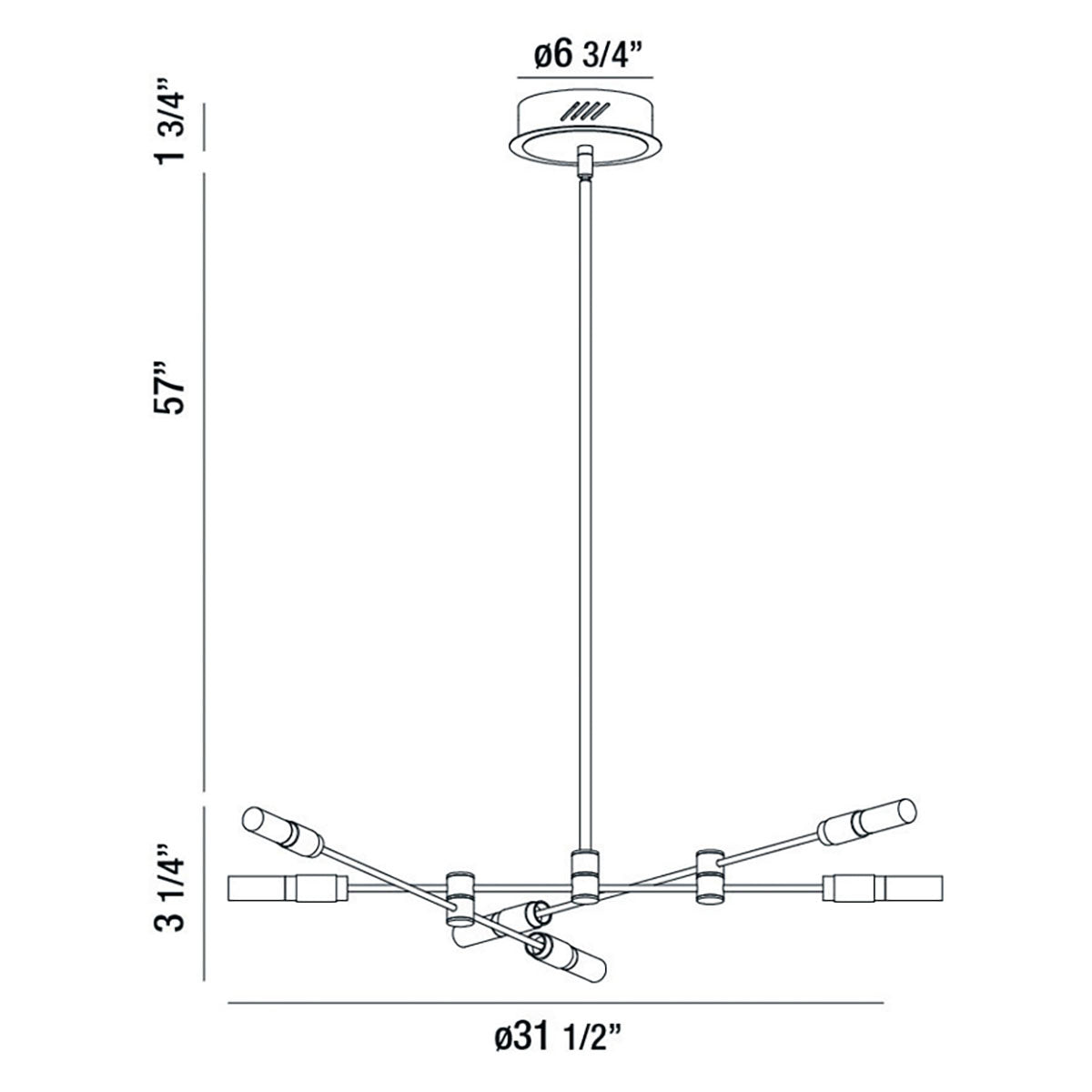 Eurofase - 37050-016 - LED Chandelier - Albany - Brass-Black