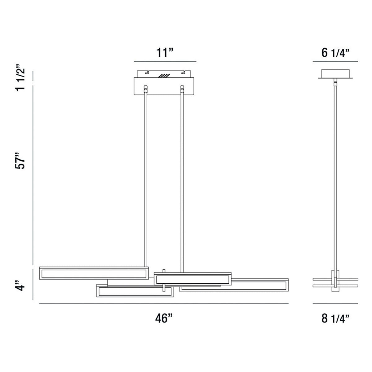 Eurofase - 37062-019 - LED Chandelier - Bayswater - Black