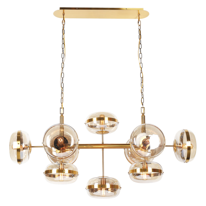 Eurofase - 37089-016 - Ten Light Chandelier - Nottingham - Brass