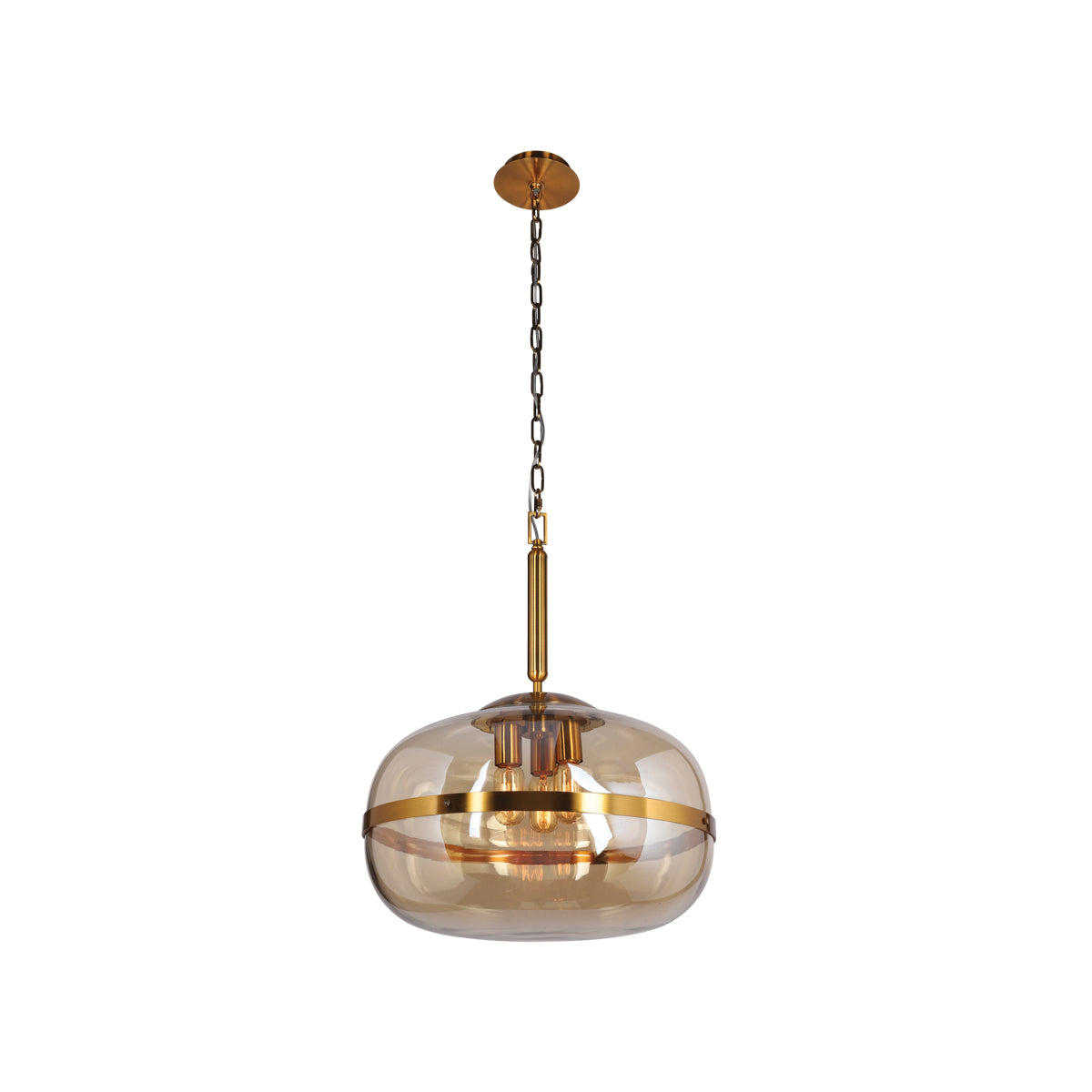 Eurofase - 37198-015 - Three Light Pendant - Nottingham - Brass