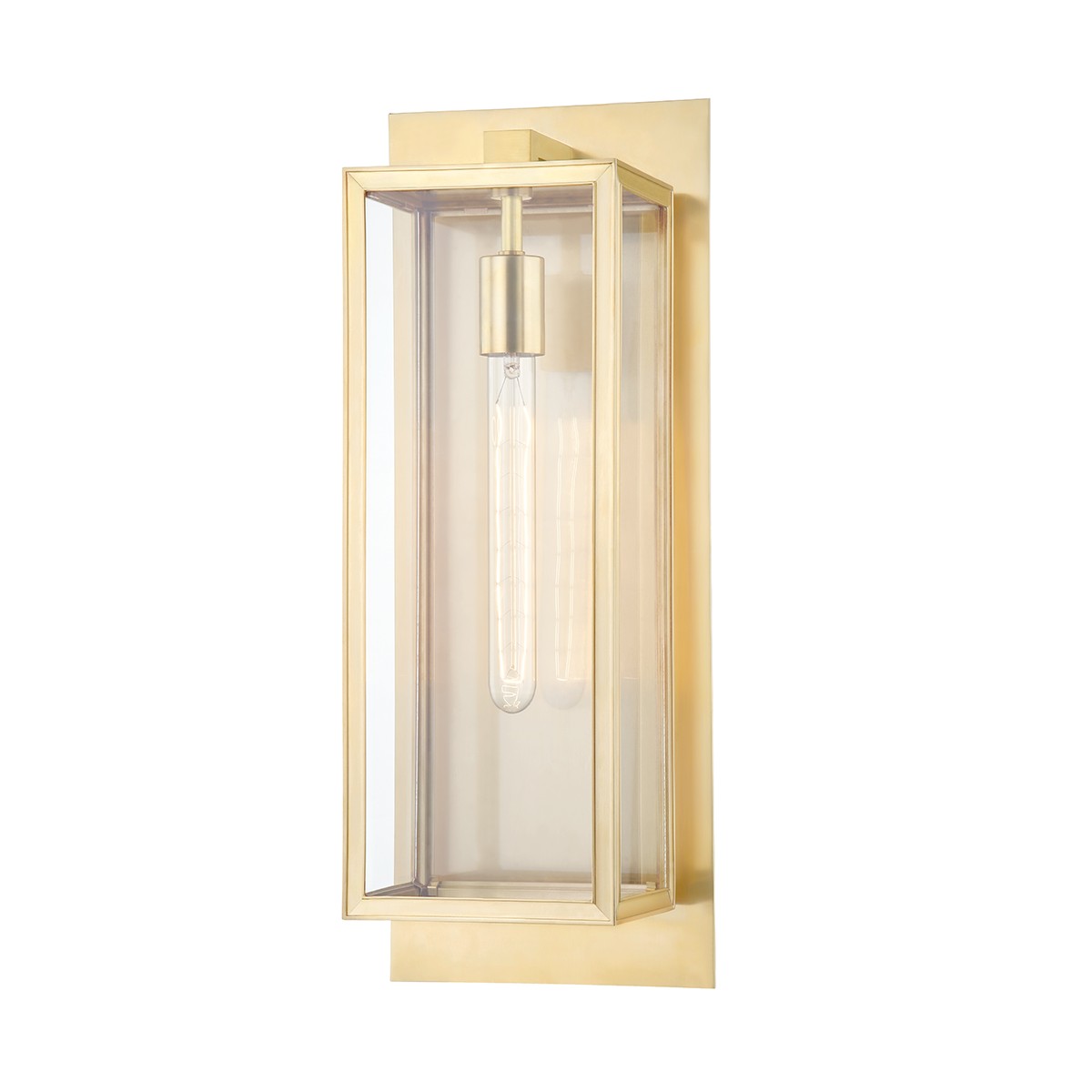 Hudson Valley - 1541-AGB - One Light Wall Sconce - Sea Cliff - Aged Brass