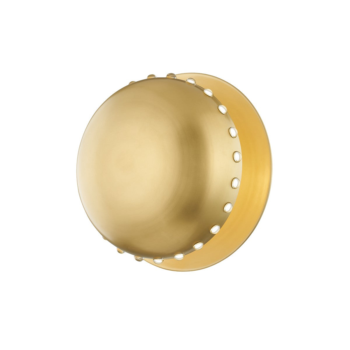 Hudson Valley - 2816-AGB - One Light Semi Flush Mount - Nash - Aged Brass