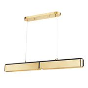 Hudson Valley - 2948-AGB/BK - LED Island Pendant - Tribeca - Aged Brass/Black